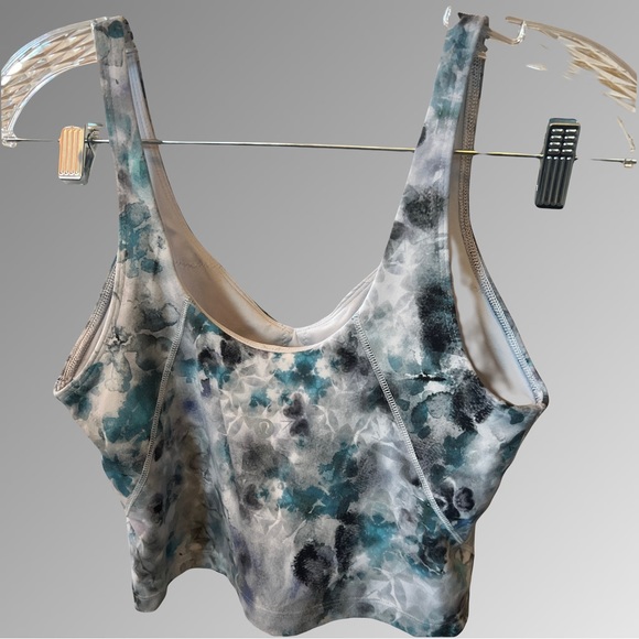 219 Lululemon Align Bra size 8 multi teal, grey white - Picture 2 of 2